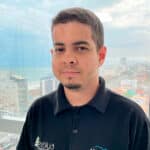 Douglas Lomeu, suporte técnico da HINFOLUZ Tecnologia e membro da equipe de TI.